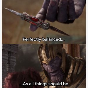 Perfectly Balanced Template   Avengers   Thor meme template
