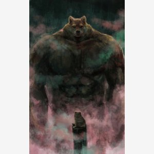 Swole Doge Vs Cheems Art Style meme template