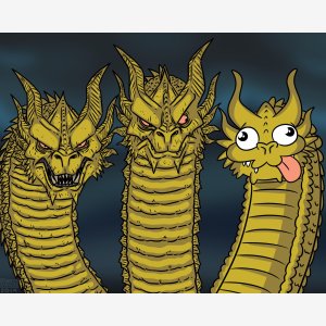 Three Headed Dragon meme template