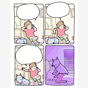 Dog Smothering Owner meme template