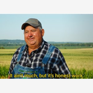 Honest Work Paysan Fermier Agriculteur Travail meme template