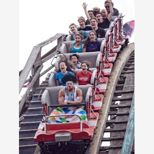 Rollercoaster Sad Clown meme template