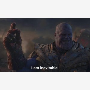 Thanos Avengers I Am Inevitable meme template