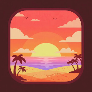 sunset-icon-style-heic.heic - Beispiel-HEIC-Datei
